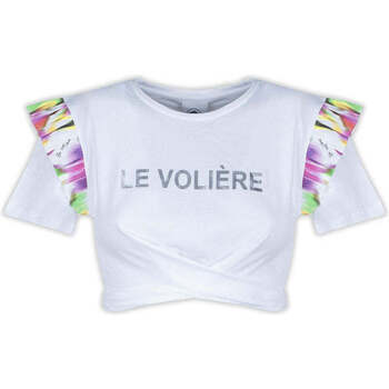 Vêtements Femme T-shirts cropped & Polos Le VoliÈre  Blanc
