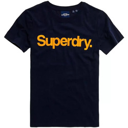Vêtements Femme T-shirts manches courtes Superdry Flock Bleu