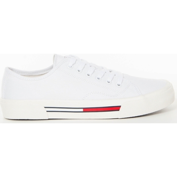 Chaussures Femme Baskets basses navy Tommy Jeans flag Blanc