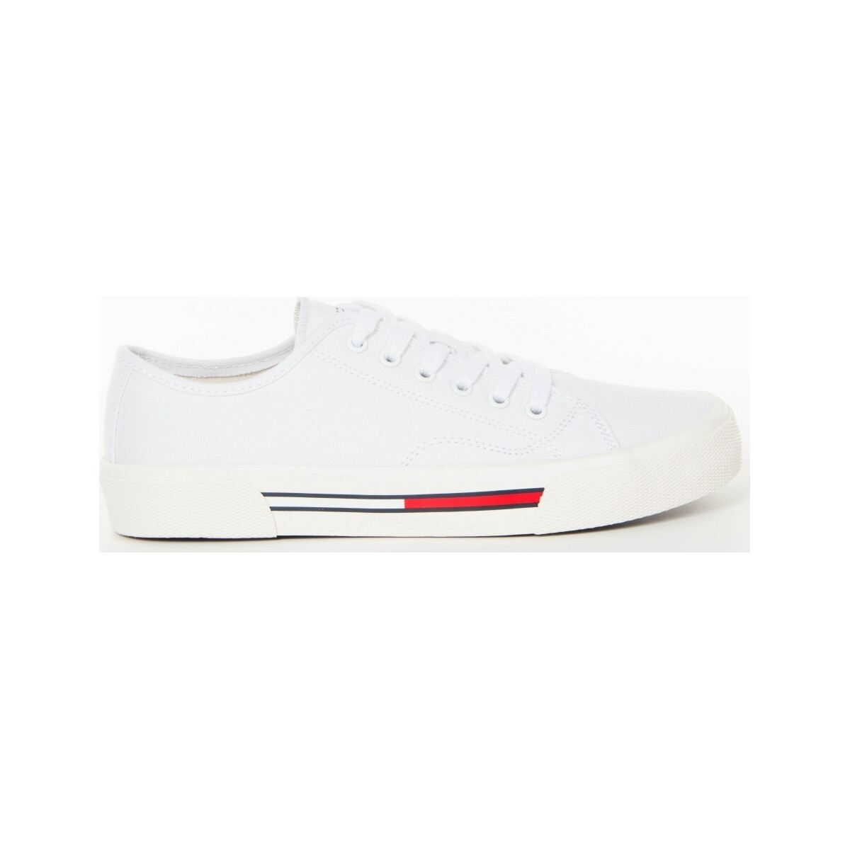 Chaussures Femme Baskets basses Tommy Jeans flag Blanc