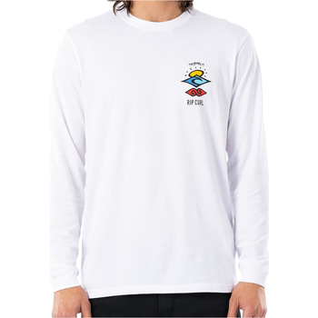 Vêtements Homme House of Hounds Rip Curl SEARCH ESSENTIAL L/S TEE Blanc