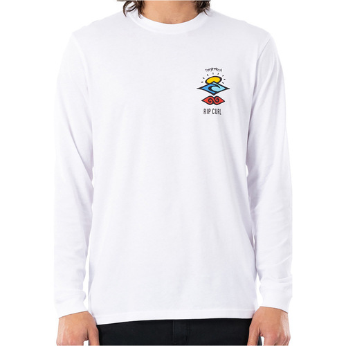 Vêtements Homme House of Hounds Rip Curl SEARCH ESSENTIAL L/S TEE Blanc