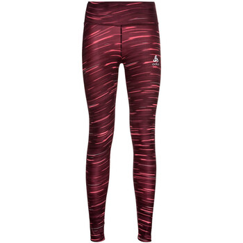 Odlo Tights ZEROWEIGHT PRINT REFLECTIVE Bordeaux