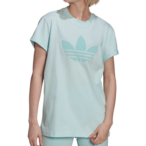 adidas Originals HU1628 Bleu - Vêtements T-shirts manches courtes Femme  22,99 €