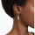 Montres & Bijoux Femme Boucles d'oreilles Swarovski Pendants d'oreilles  Nice plume doré rose Rose