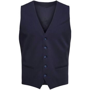 Vêtements Homme Vestes Selected 16089406 LIAM WCT FLAX-NAVY BLAZER Bleu