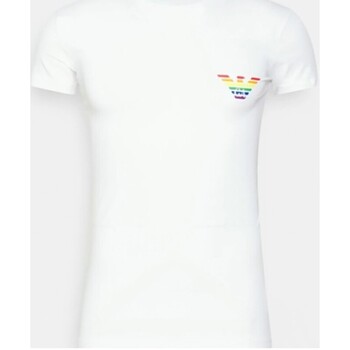 Vêtements Homme T-shirts manches courtes trainers armani exchange xdx042 xv338 k659 op white lt goldni  Multicolore