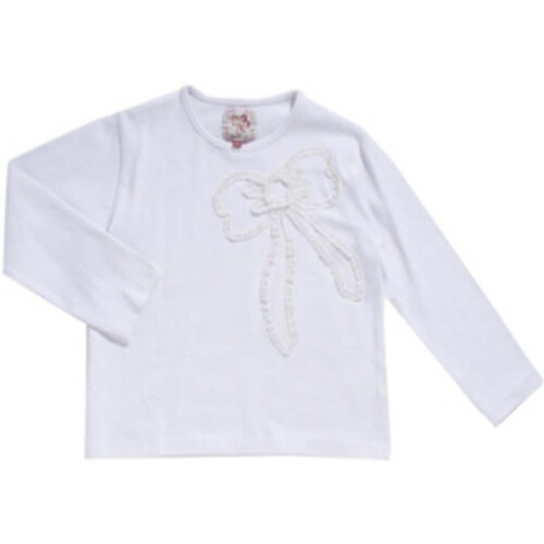 Vêtements Fille Continuer mes achats Miss Girly T-shirt manches longues fille FANION Blanc
