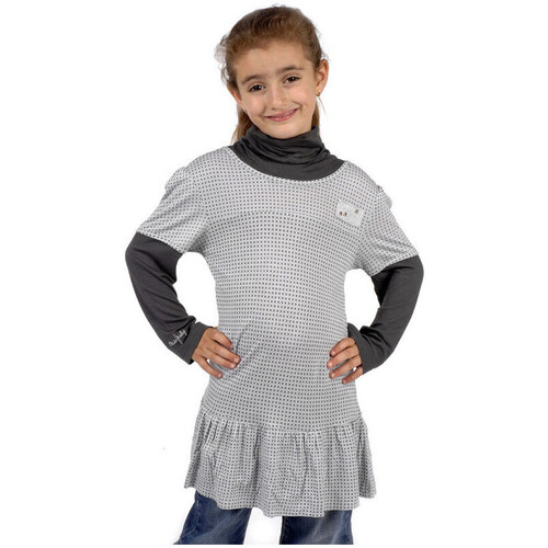 Vêtements Fille Robes courtes Miss Girly Robe fille FAROITTE Gris