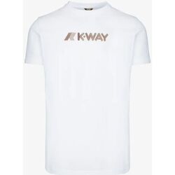Vêtements Homme T-shirts manches courtes K-Way  Blanc