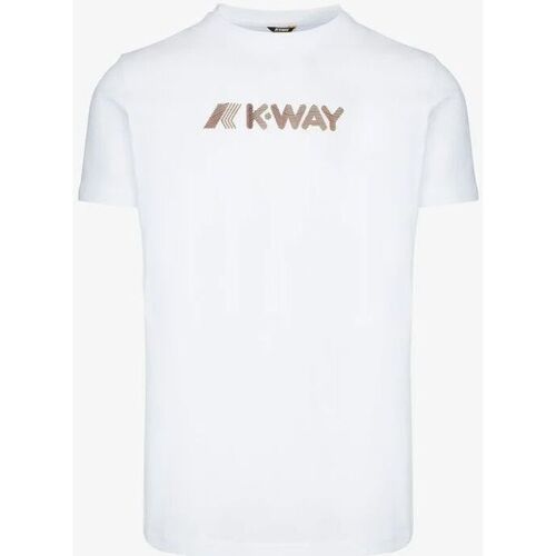 Vêtements Homme T-shirts manches courtes K-Way  Blanc