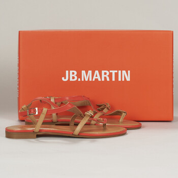 Chaussures Femme Sandales et Nu-pieds JB Martin AISSA NAPPA ORANGE / CAMEL