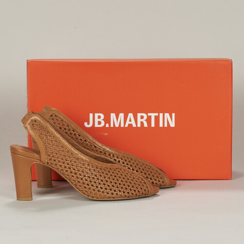 Chaussures Femme Sandales et Nu-pieds JB Martin LUXE NAPPA PERFO CAMEL