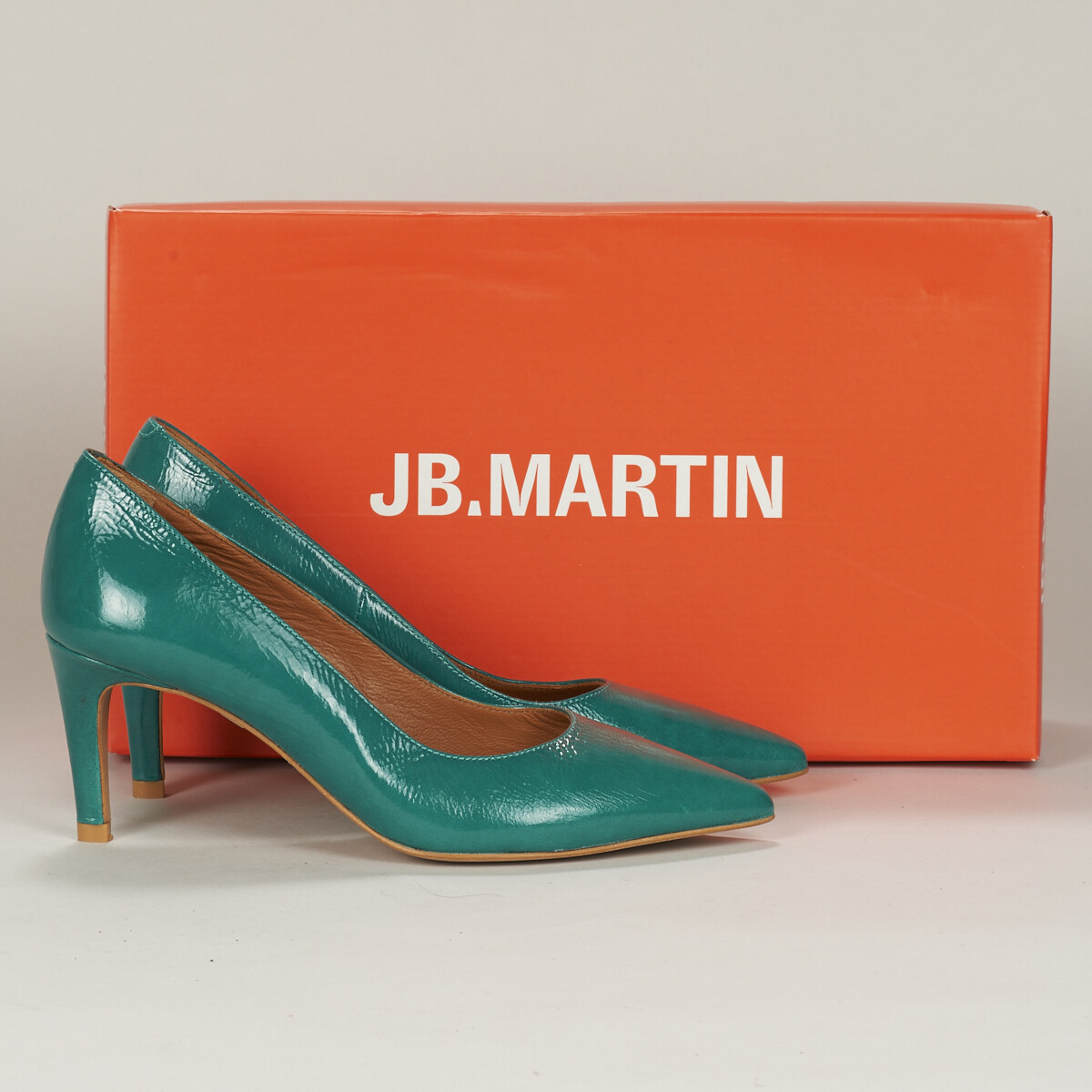 Chaussures Femme Escarpins JB Martin ELSA VERNIS EMERAUDE