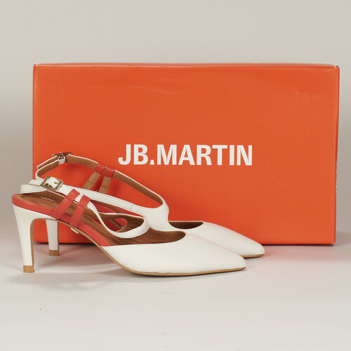 Chaussures Femme Escarpins JB Martin ESMEE NAPPA CRAIE / ORANGE