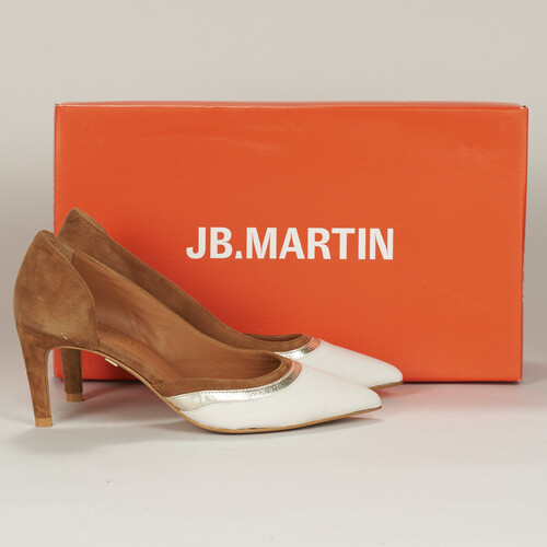 Chaussures Femme Escarpins JB Martin ETNA CHEVRE VELOURS CAMEL / DORE / CRAIE