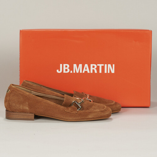 Chaussures Femme Mocassins JB Martin MAYA VELOURS PERFO CAMEL
