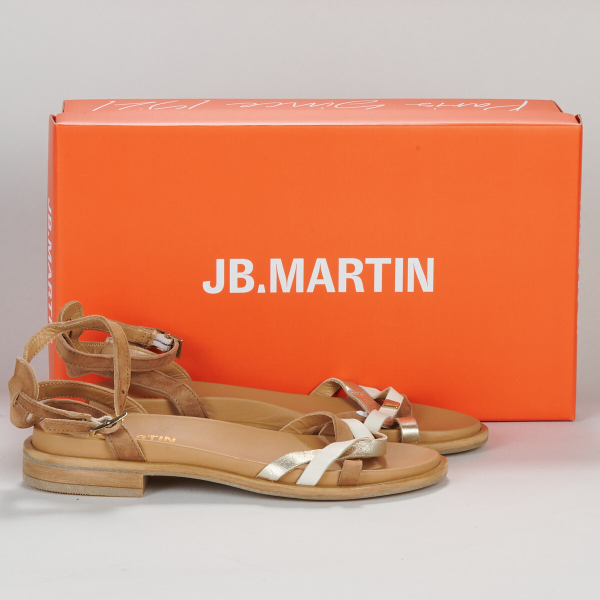Chaussures Femme Sandales et Nu-pieds JB Martin AGATHE MARRON