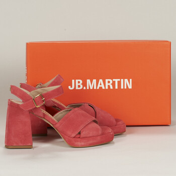 Chaussures Femme Sandales et Nu-pieds JB Martin ORPHEE CROUTE VELOURS ROSE