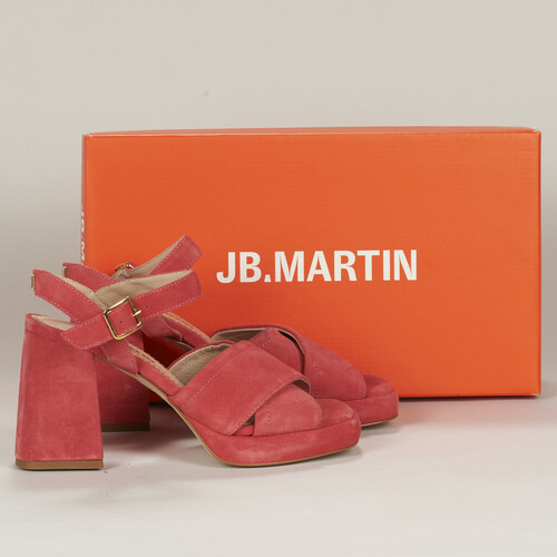 Chaussures Femme Sandales et Nu-pieds JB Martin ORPHEE CROUTE VELOURS ROSE