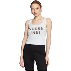 Vêtements Femme Débardeurs / T-shirts sans manche Guess W3RP07 K1814 Blanc