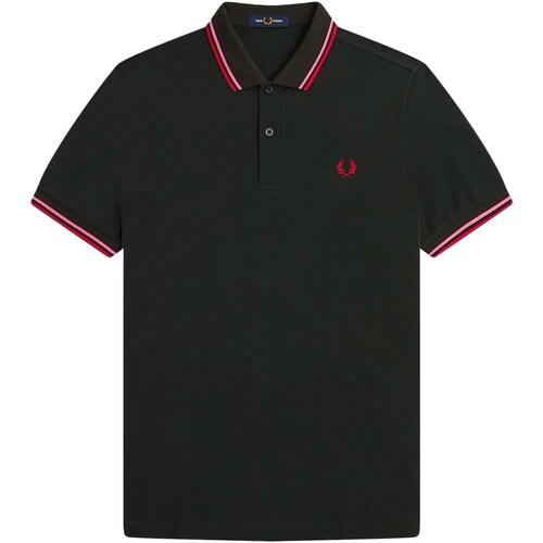 Vêtements Homme T-shirts & Polos Fred Perry Jordan Essential Holiday Plaid Clothing Collection Fred Perry Shirt Noir