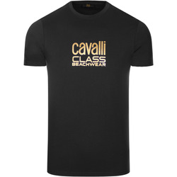 Vêtements Homme T-shirts manches courtes Roberto Cavalli t-shirt Noir