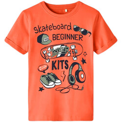 Vêtements Enfant T-shirts manches courtes Name it 13214988 Orange