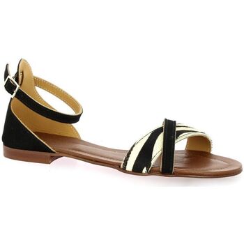 Chaussures Femme Sandales et Nu-pieds Gianni Crasto Nu pieds cuir velours  zebre Multicolore