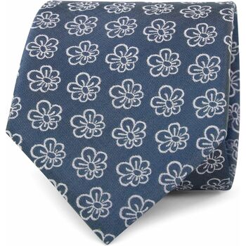 Vêtements Homme Décorations de noël Suitable Cravate Fleur de soie Indigo Bleu