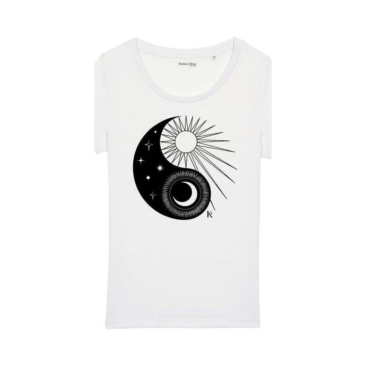 Vêtements Femme T-shirts & Polos Karma Yoga Shop T-shirt Femme Yin Yang en Coton Bio 