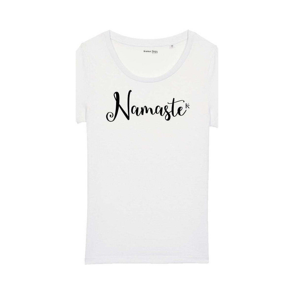Vêtements Femme T-shirts & Polos Karma Yoga Shop T-Shirt Femme Namaste en Coton Bio 