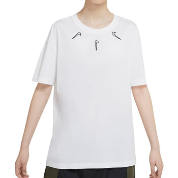 Vêtements Fille T-shirts manches courtes Nike masculina CV9162-100 Blanc