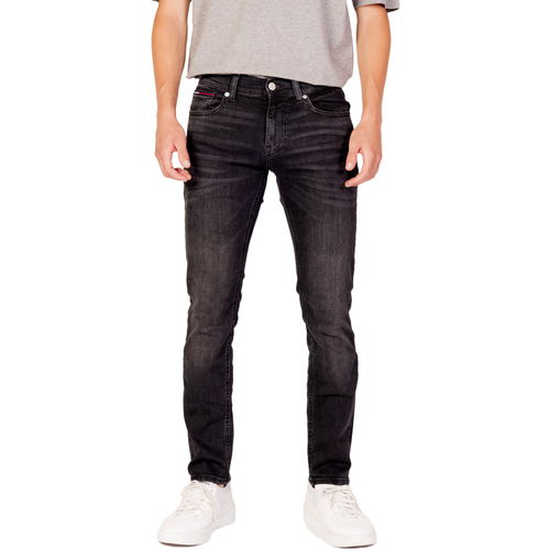 Vêtements Homme Jeans studded-logo slim Tommy Hilfiger DM0DM16641 Noir