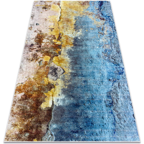 Parures de lit Tapis Rugsx Tapis lavable MIRO 51709.803 Abstraction antidéra 120x170 cm Bleu