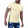 Vêtements Homme Débardeurs / T-shirts sans manche Uniplay Tee shirt homme jaune Oversize UP-BT128 Jaune