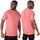 Vêtements Homme Débardeurs / T-shirts sans manche Uniplay Tee shirt homme oversize corail UPT980 - S Rose