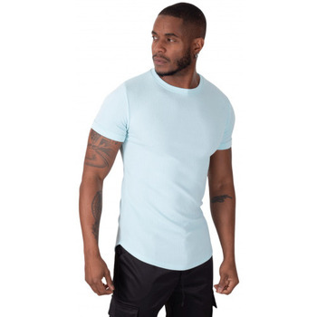 Vêtements Homme Débardeurs / T-shirts sans manche Uniplay Tee cotton shirt homme Oversize  ciel UP-T979 - S Bleu