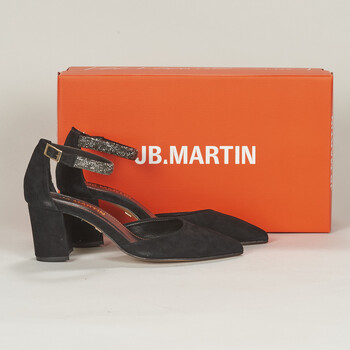 Chaussures Femme Escarpins JB Martin ELEONORE CHEVRE VELOURS NOIR