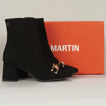 Chaussures Femme Bottines JB Martin VOLTIGE CHEVRE VELOURS NOIR
