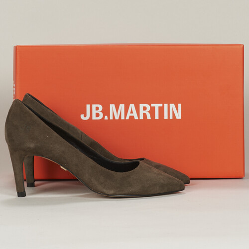 Chaussures Femme Escarpins JB Martin ELSA CHEVRE VELOURS KAKI