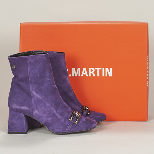 Chaussures Femme Bottines JB Martin VOLTIGE CHEVRE VELOURS VIOLET