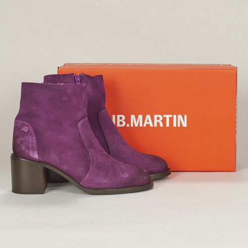 Chaussures Femme Bottines JB Martin BENITA CROUTE OILED VIOLET