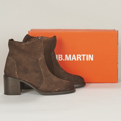 Chaussures Femme Bottines JB Martin BENITA CROUTE OILED EBENE