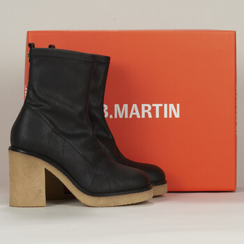 Chaussures Femme Bottines JB Martin BLONDIE TOILE NAPPA ST NOIR 
