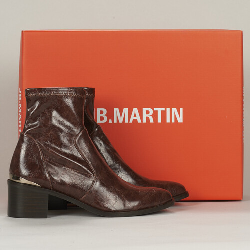 Chaussures Femme Zapatillas Boots JB Martin LUCIE TOILE VINTAGE ST COGNAC