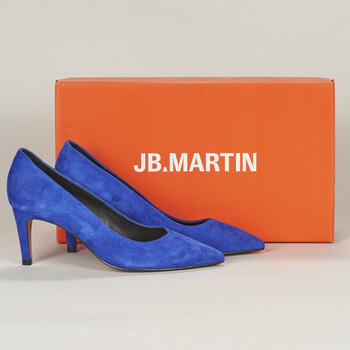 Chaussures Femme Escarpins JB Martin ELSA CHEVRE VELOURS BLEU ROCK 