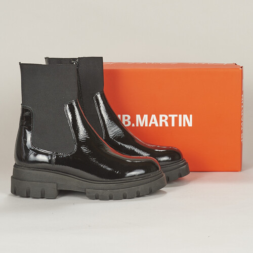 Chaussures Femme Zapatillas Boots JB Martin FLORIDA VERNIS NOIR