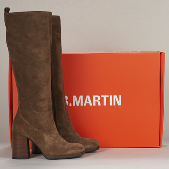 Chaussures Femme Bottes ville JB Martin INES CROUTE VELOURS TABAC