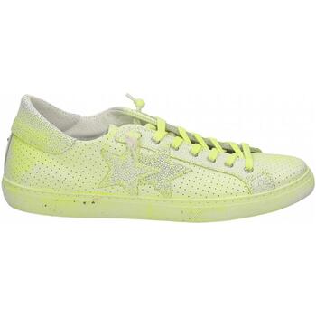 Chaussures Homme Baskets mode 2 Stars LOW PRINT Jaune